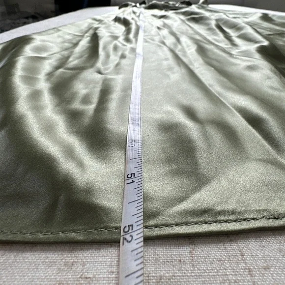 NWT Reformation Cassette Silk Dress | Artichoke Green | 0 - Picture 10 of 11
